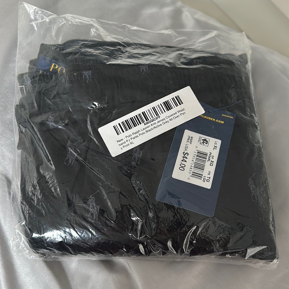 Men’s Black Ralph Lauren Pajama Pants (XL)